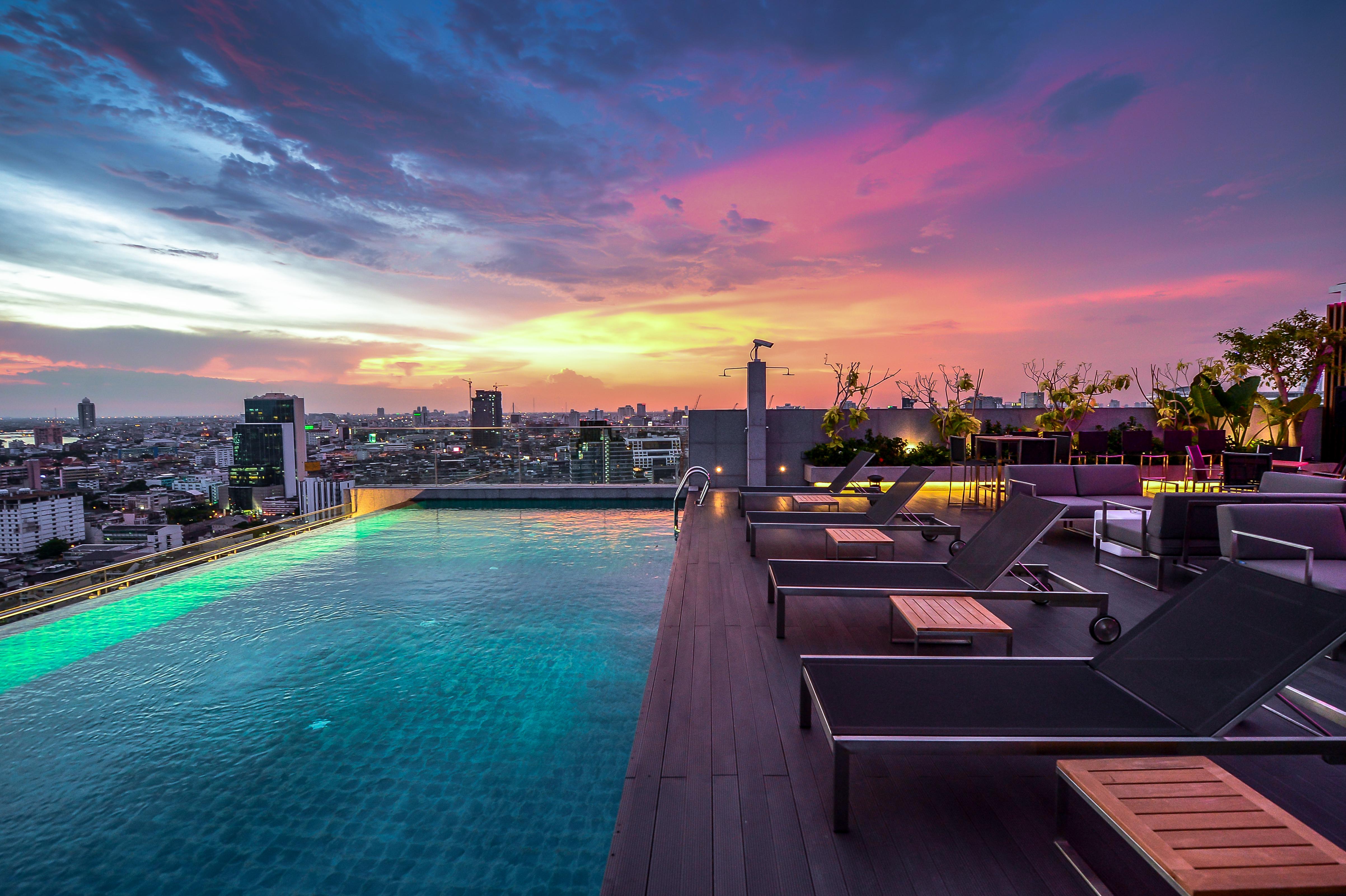 Amara Bangkok Hotel Exterior photo Rooftop pool at the hotel